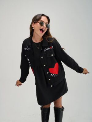 Chaqueta  Solo Amor Negro
