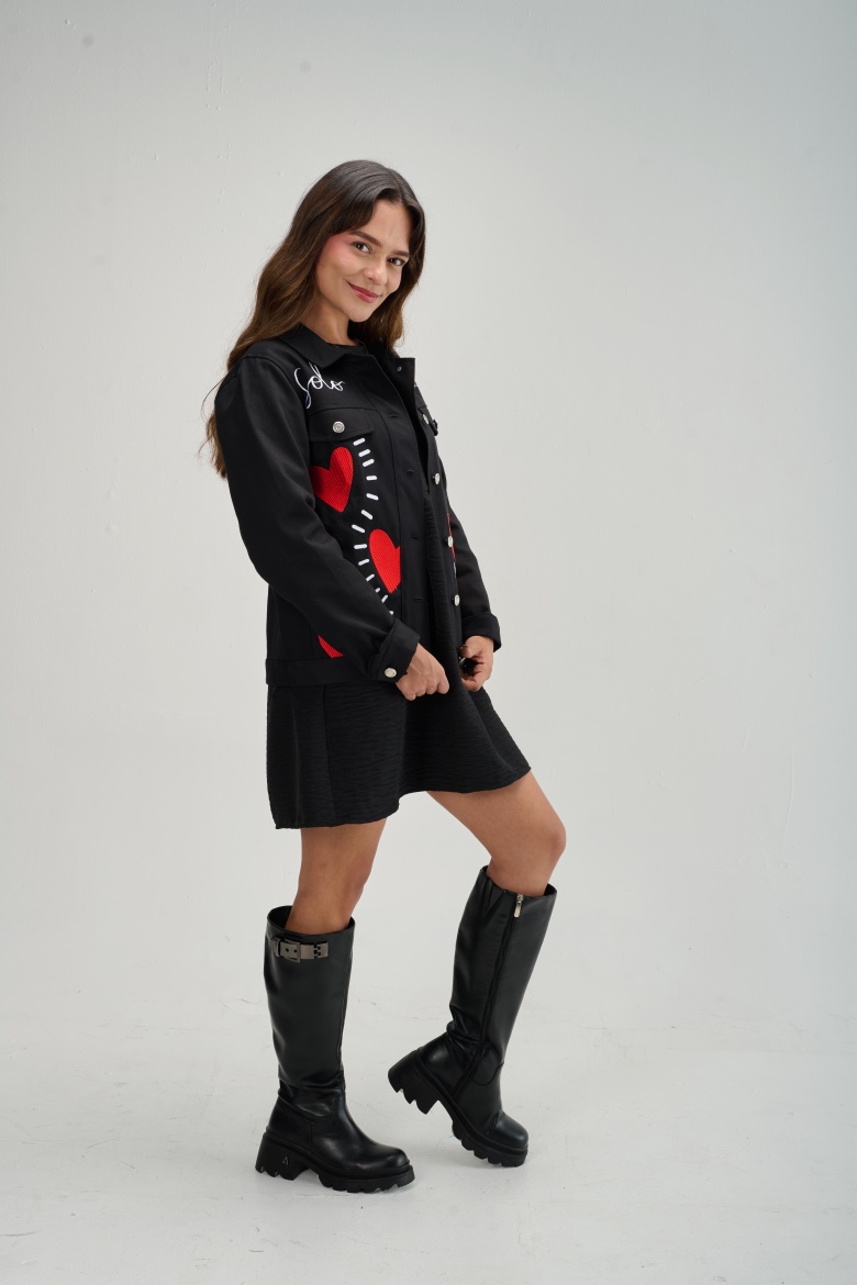Chaqueta Solo Amor Negro - Imagen 5